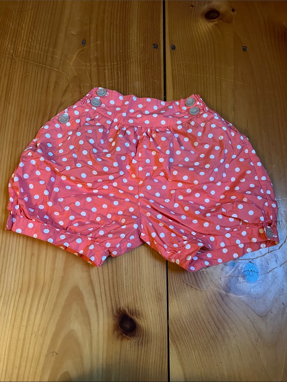 MATILDA JANE 10 Pink Polka Dot Bubble Shorts Buttons